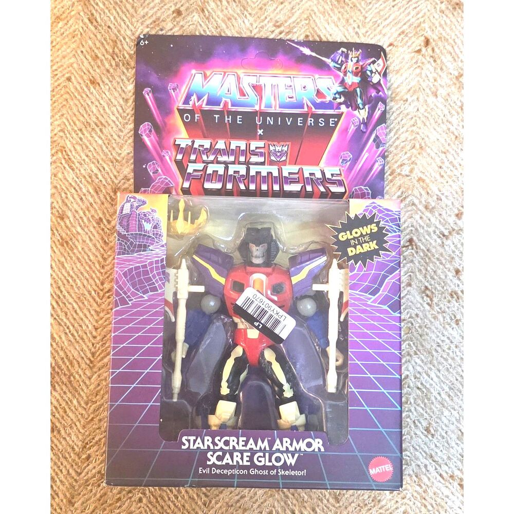 MOTU x Transformers Starscream Armor Scare Glow Action Figure